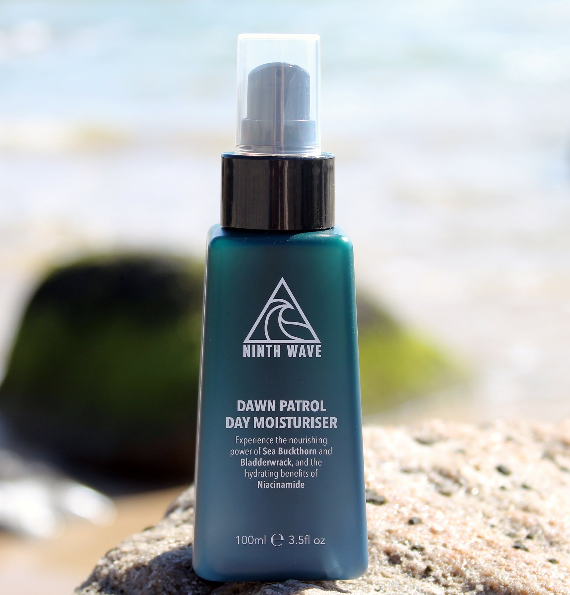 Dawn Patrol Day Moisturiser — 5% niacinamide with sea kelp to soothe sun-exposed skin

Lightweight daily hydrator — calms redness and strengthens skin barrier