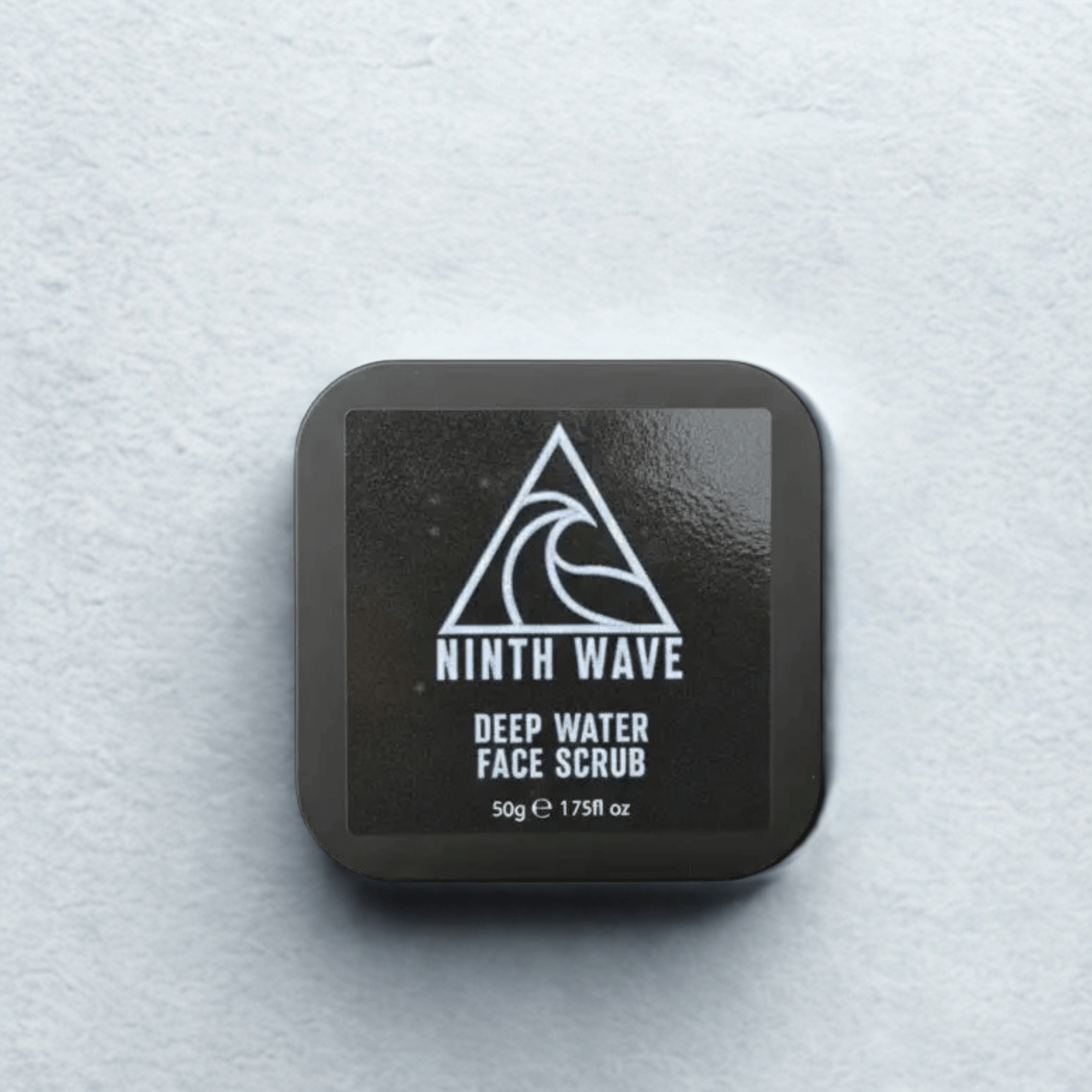 Ninth Wave Deep Water Bamboo Face Scrub tube on a clean background